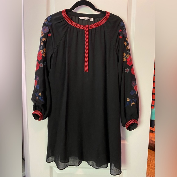 & Other Stories Embroidered Bishop Sleeve Dress Womens Size 8 - Picture 3 of 11